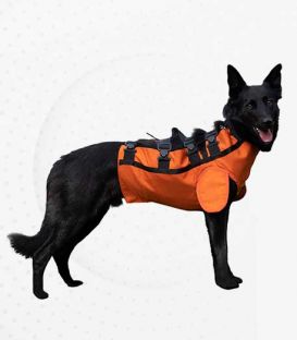 High safety vest for canine hunting packs